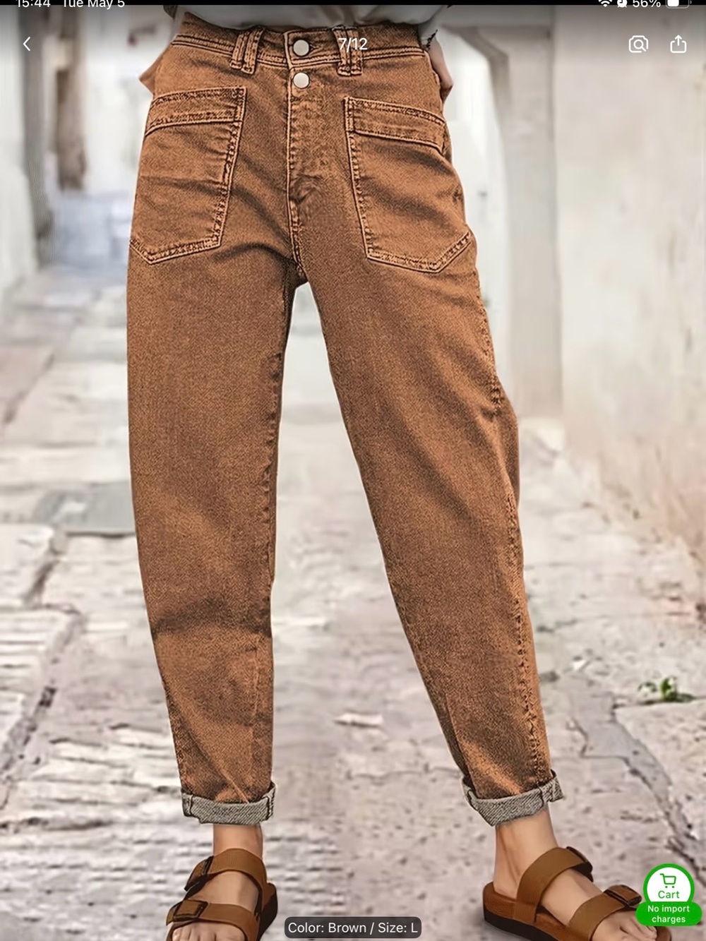 Mid-rise relaxed fit, Never worn